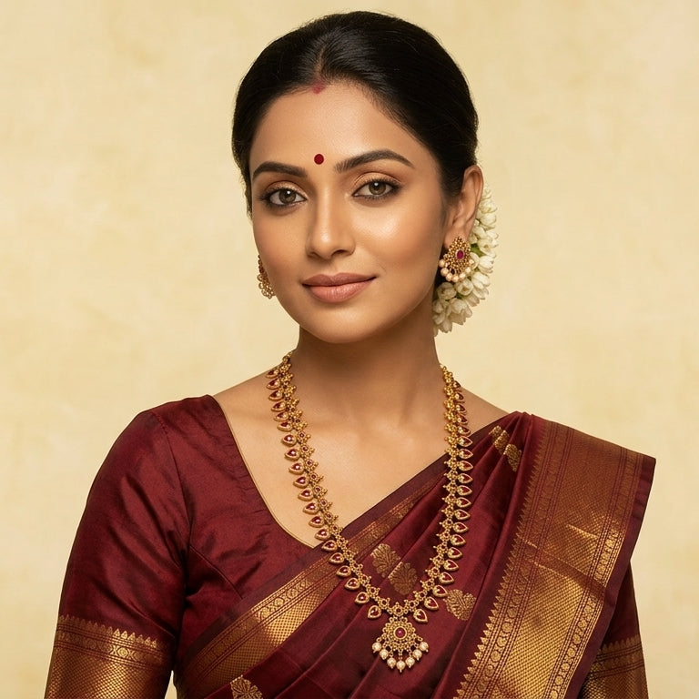Royal Lakshmi Temple Necklace Set