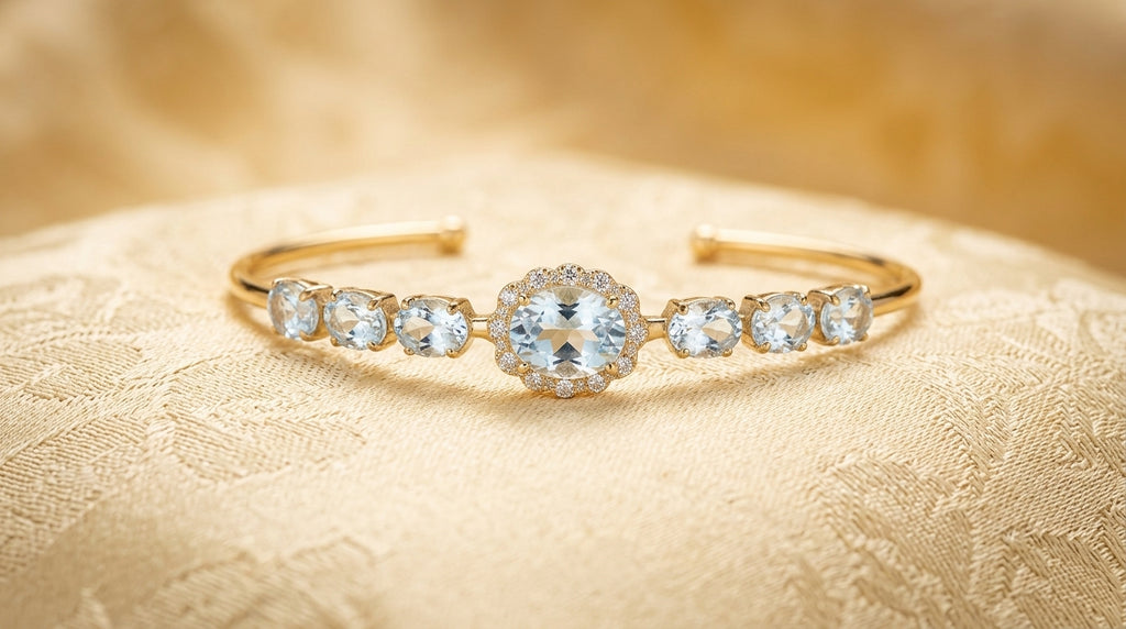 Celeste Crystal Open Cuff Bracelet