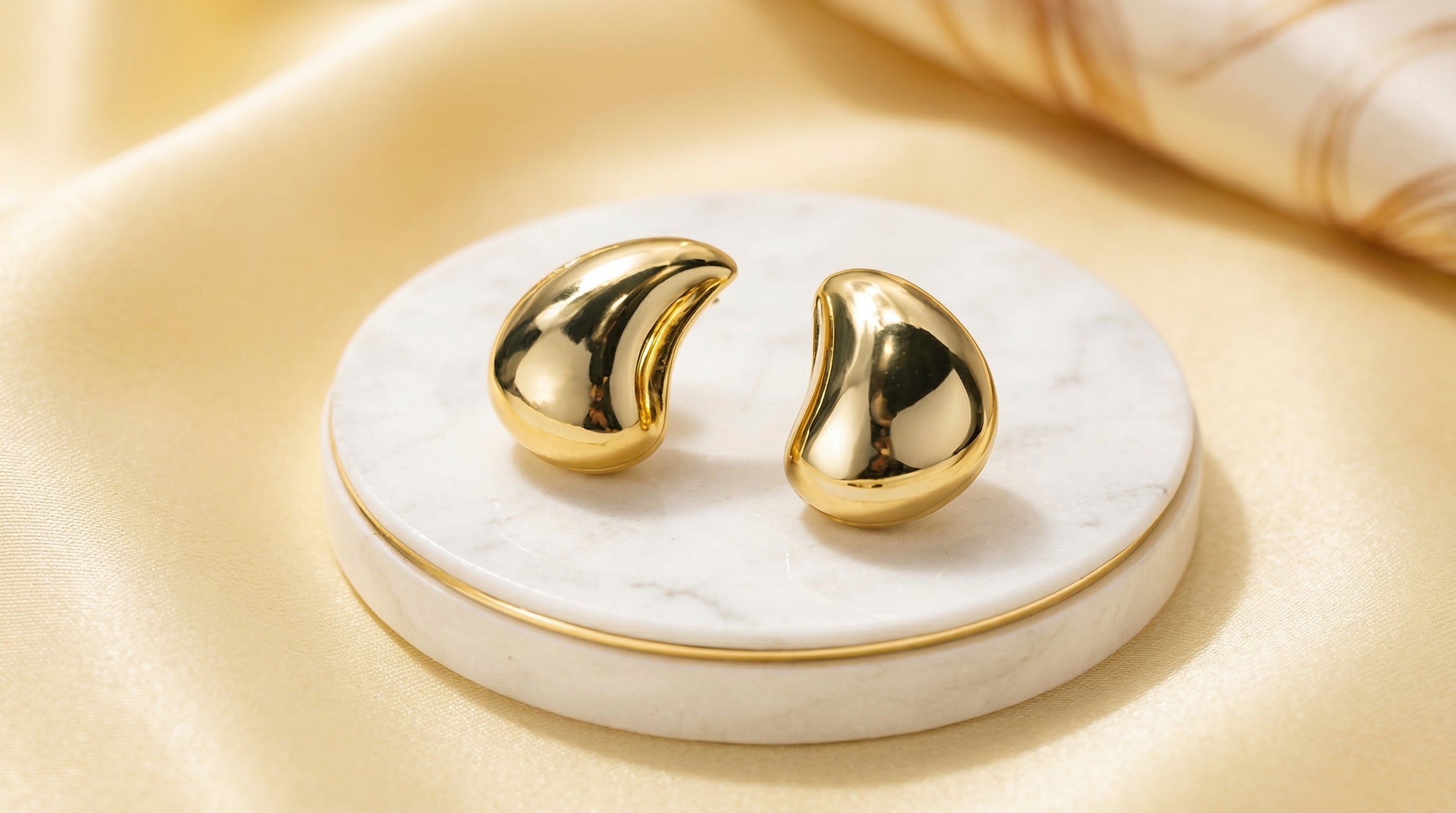 Molten Gold Sculpt Earrings