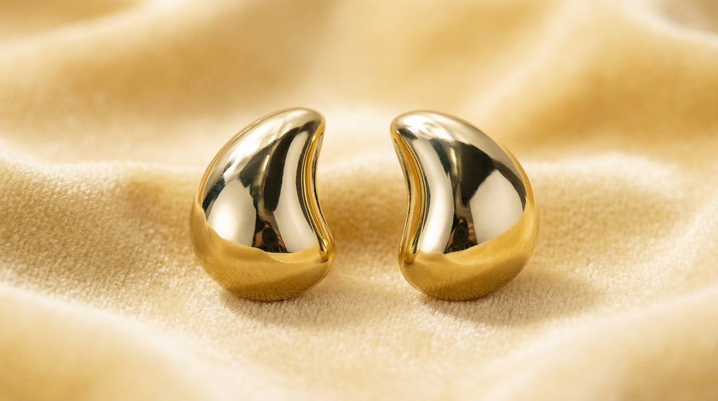 Molten Gold Sculpt Earrings