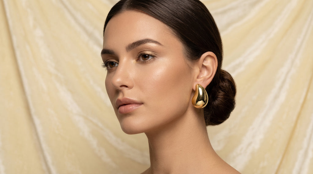 Molten Gold Sculpt Earrings