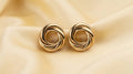 Golden Infinity Twist Studs