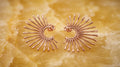 Rose Radiance Sunburst Earrings