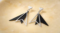 Noir Prism Geometric Earrings
