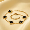 Noir Clover Charm Bracelet