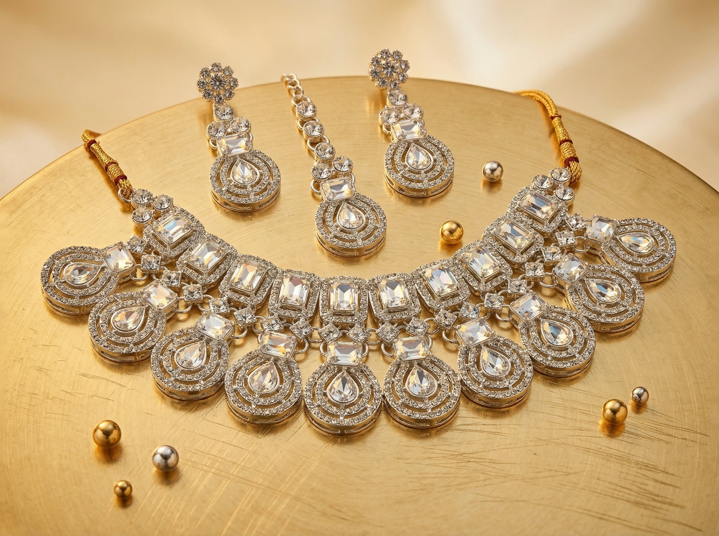 Aqua Royale Statement Necklace Set