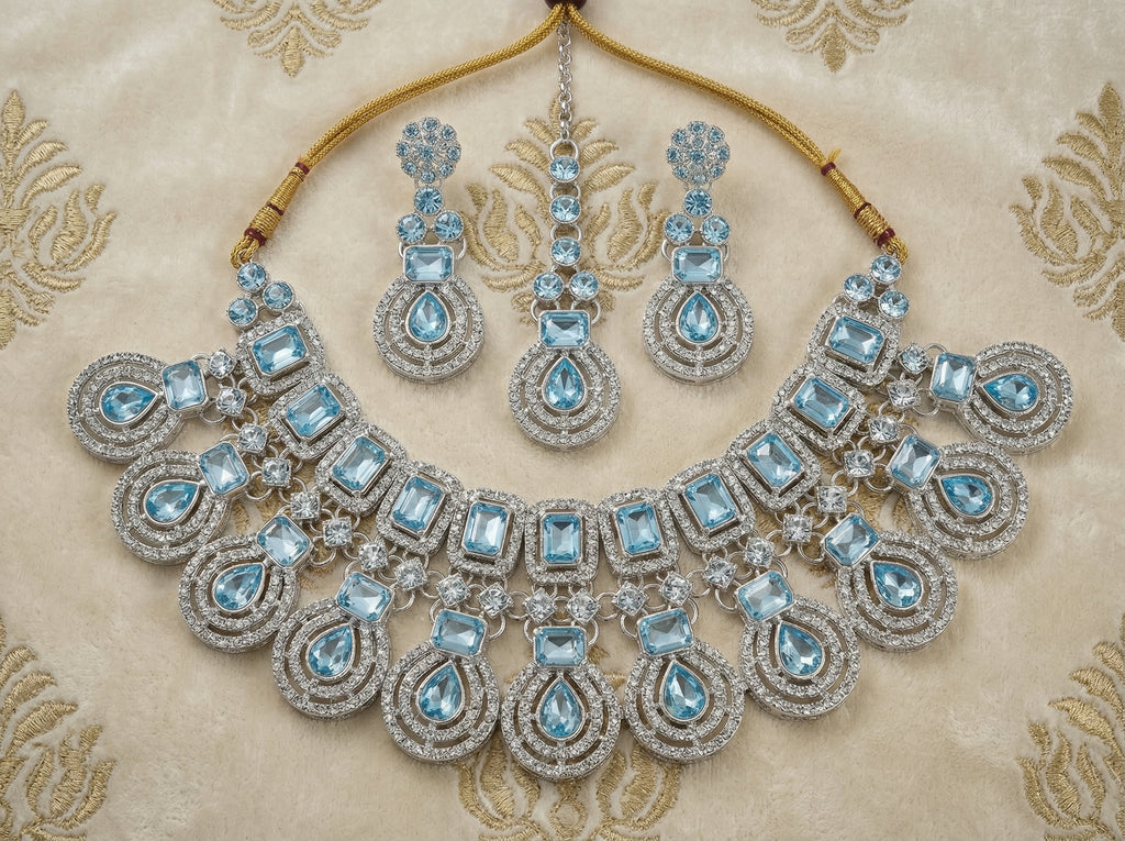 Aqua Royale Statement Necklace Set