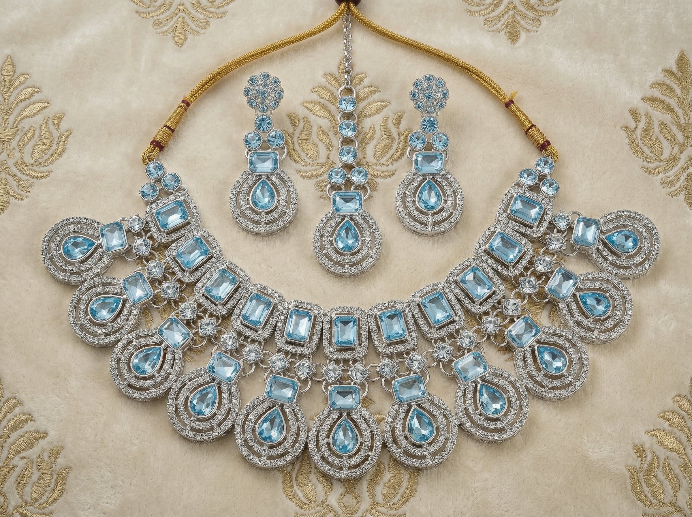Aqua Royale Statement Necklace Set