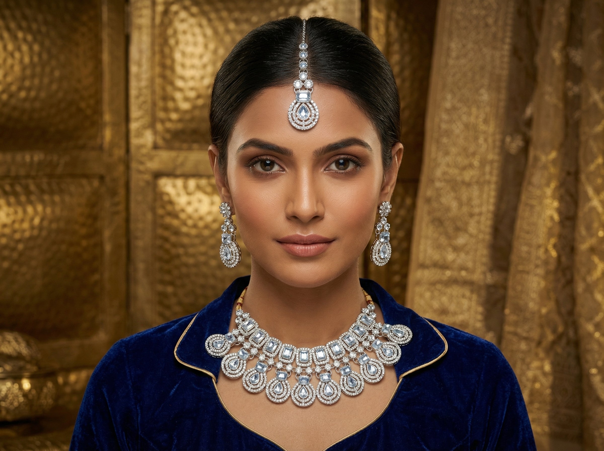 Aqua Royale Statement Necklace Set